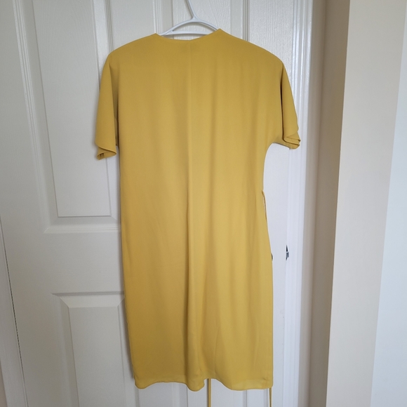 Aritzia Babaton XS Wallace Wrap Dress Yellow - Picture 7 of 8